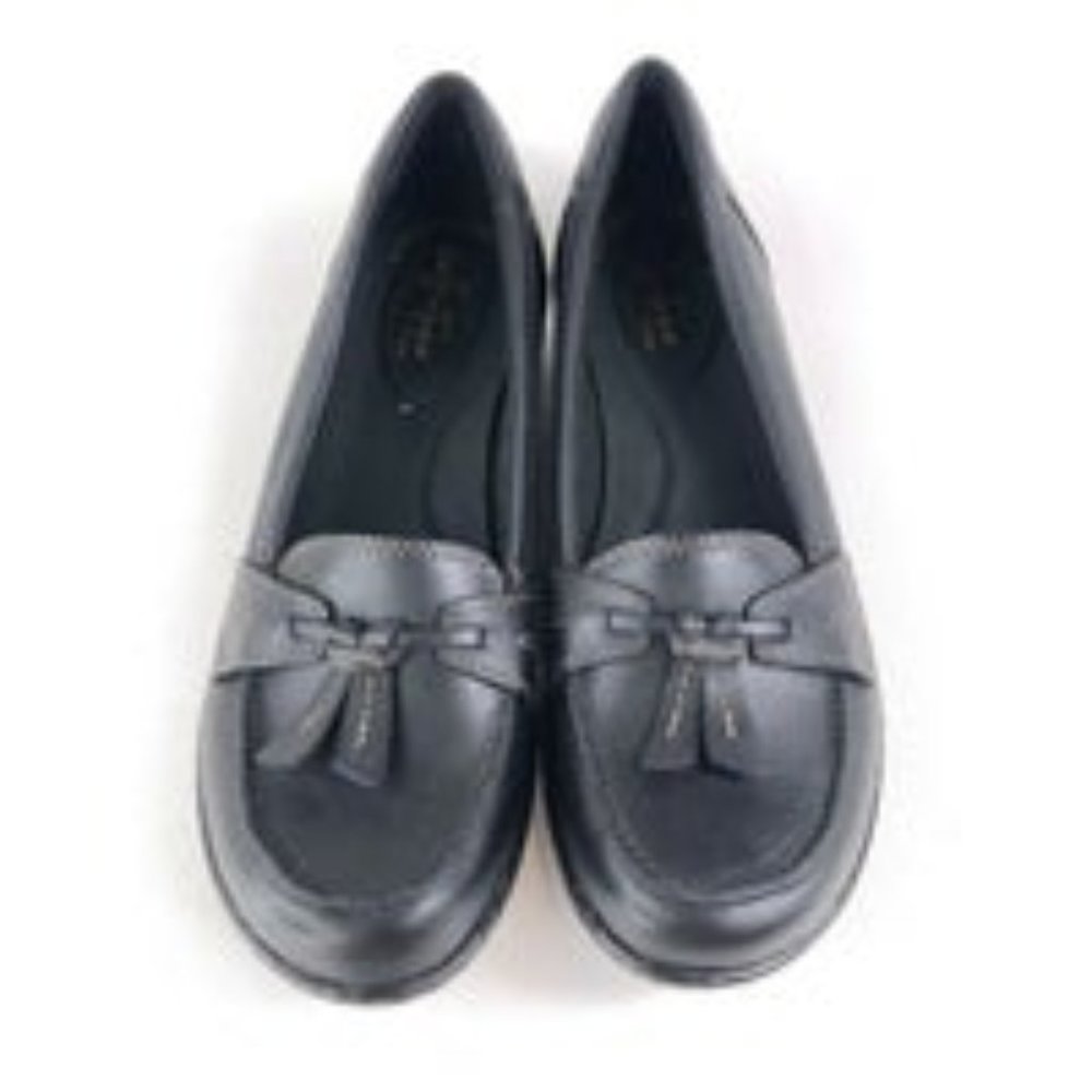 Clarks Ashland Bubble 9W 40  (9.5 10?) Navy Blue Slip On Loafers